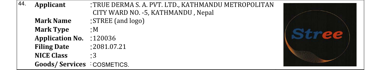 Original bulletin entry for STREE (and logo)