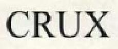 CRUX (and logo) trademark logo