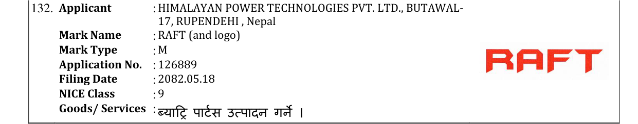 Original bulletin entry for RAFT (and logo)
