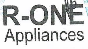 R-ONE APPLIANCES (and logo) trademark logo