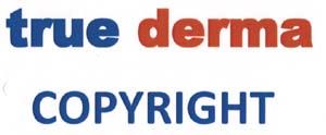 TRUE DERMA COPYRIGHT (and logo) trademark logo