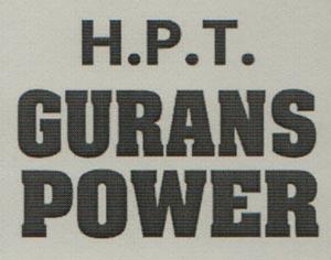 H.P.T. GURANS POWER (and logo) trademark logo