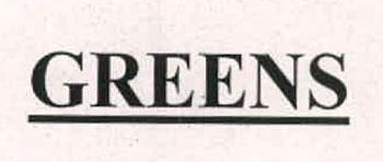 GREENS (and logo) trademark logo