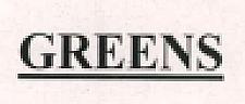 GREENS (and logo) trademark logo