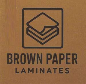 BROWN PAPER LAMINATES (and logo) trademark logo