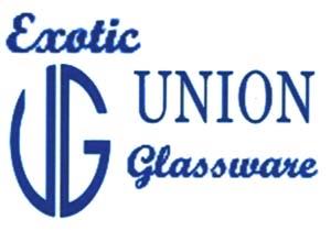 EXOTIC UNION GLASSWARES (and logo) trademark logo