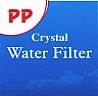 PP CRYSTAL WATER FILTER (and logo) trademark logo
