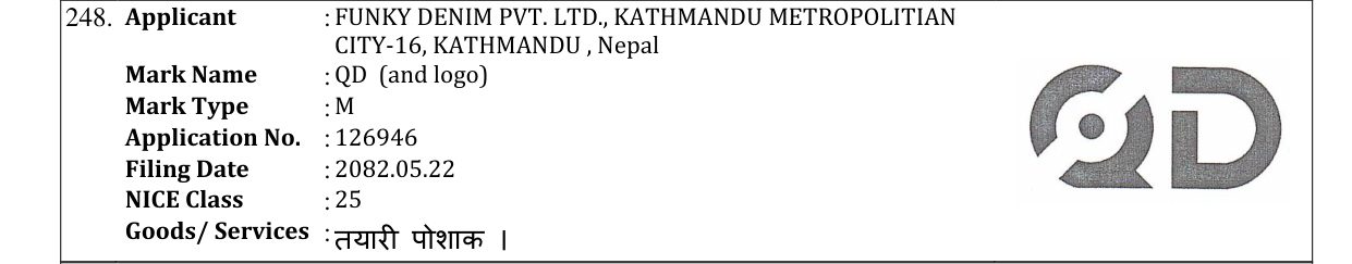 Original bulletin entry for QD (and logo)