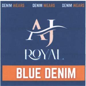 AJ ROYAL BLUE DENIM (and logo) trademark logo