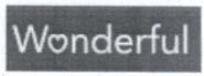 Wonderful (and logo) trademark logo