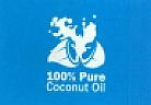 100% Pure Coconut Oil (DEVICE OF COCONUT) (and logo) trademark logo