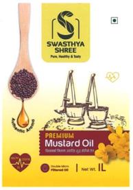 SWASTHYA SHREE MUSTARD OIL (and logo) trademark logo