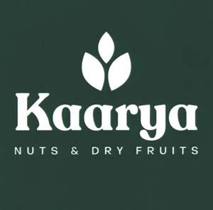 KAARYA NUTS & DRY FRUITS (and logo) trademark logo