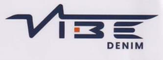 Vibe Denim (and logo) trademark logo