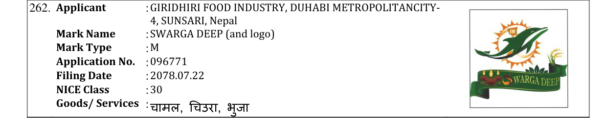 Original bulletin entry for SWARGA DEEP (and logo)