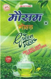 MAUSAM GOLD GREEN TEA (and logo) trademark logo