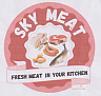 SKY MEAT (and logo) trademark logo
