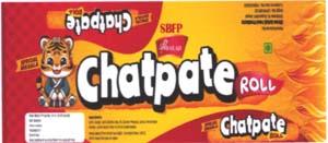 SBFP SHREEBALAJI CHATPATE ROLL (and logo) trademark logo