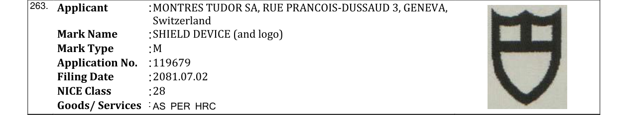 Original bulletin entry for SHIELD DEVICE (and logo)
