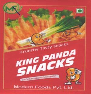 MF KING PANDA SNACKS (and logo) trademark logo
