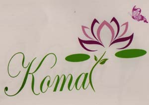 KOMAL (and logo) trademark logo