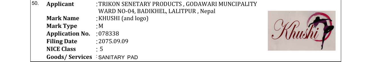 Original bulletin entry for KHUSHI (and logo)