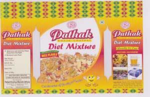 PATHAK KHAJA CHATPAT DIET MIXTURE (and logo) trademark logo