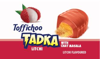 Toffichoo TADKA LITCHI (and logo) trademark logo