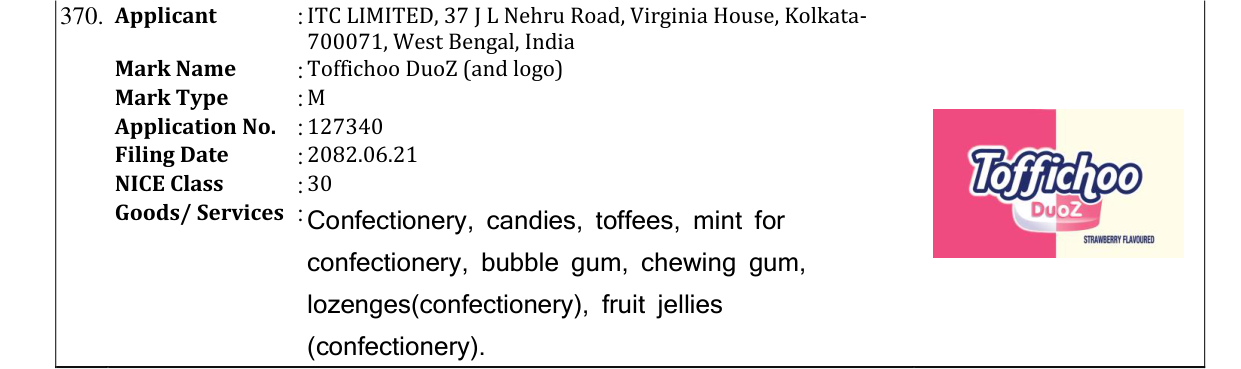 Original bulletin entry for Toffichoo DuoZ (and logo)