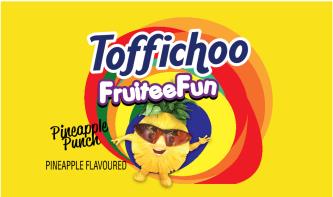 Toffichoo FruiteeFun Pineapple Punch (and logo) trademark logo