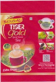 BENGAL TIGER GOLD SPECIAL MASALA TEA (and logo) trademark logo