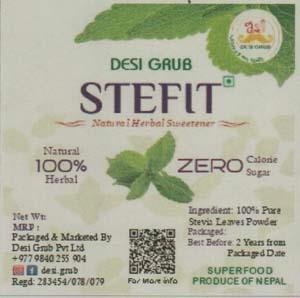 DESI GRUB STEFIT (and logo) trademark logo