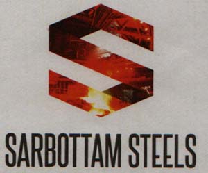 SARBOTTAM STEELS (and logo) trademark logo