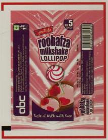 ROOHAFZA MILKSHARE LOLLIPOP (and logo) trademark logo