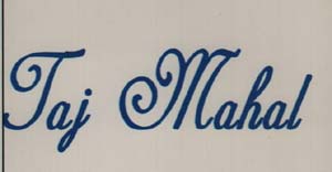 TAJMAHAL (and logo) trademark logo