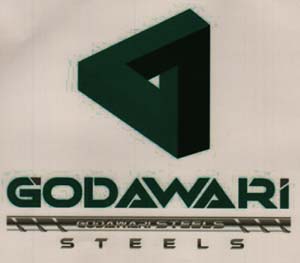 GODAWARI STEELS (and logo) trademark logo