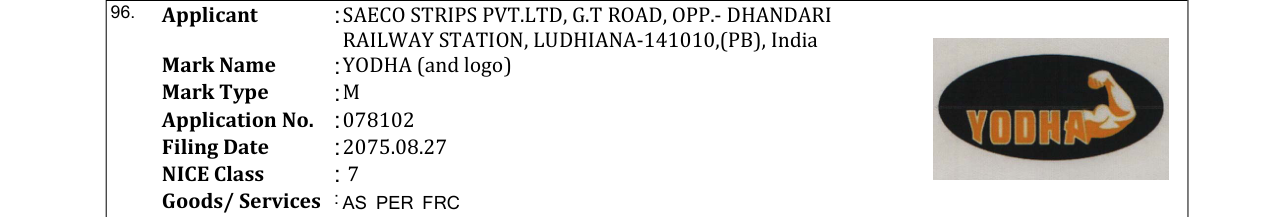 Original bulletin entry for YODHA (and logo)