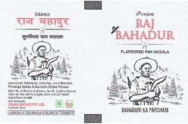RAJ BAHADUR (and logo) trademark logo