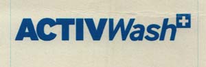 ACTIVWASH + (and logo) trademark logo