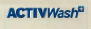 ACTIVWASH + (and logo) trademark logo