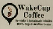 WAKECUP COFFEE (and logo) trademark logo