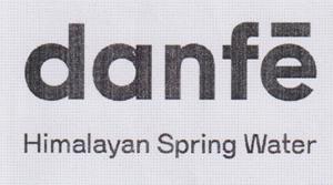 DANFE HIMALAYAN SPRING WATER (and logo) trademark logo