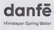 DANFE HIMALAYAN SPRING WATER (and logo) trademark logo