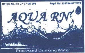 AQUA RN (and logo) trademark logo