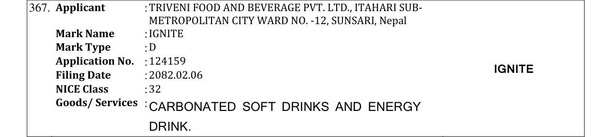 Original bulletin entry for IGNITE
