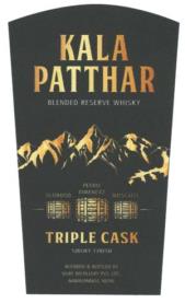 KALA PATTHAR TRIPLE CASK (and logo) trademark logo
