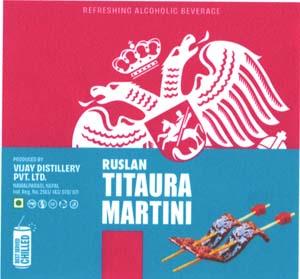 RUSLAN TITAURA MARTINI (and logo) trademark logo
