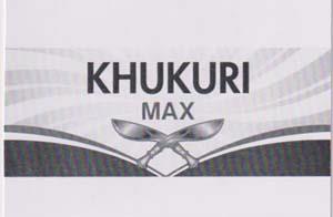 KHUKURI MAX (and logo) trademark logo