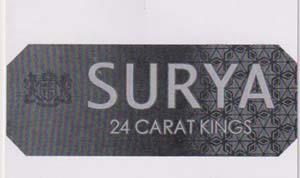 SURYA 24 CARAT KINGS (and logo) trademark logo