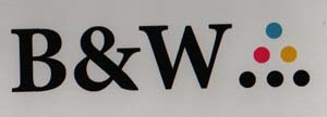 B&W (and logo) trademark logo